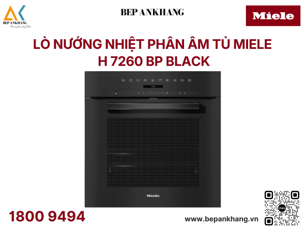 Lò Nướng Nhiệt Phân Miele - H 7260 BP Black